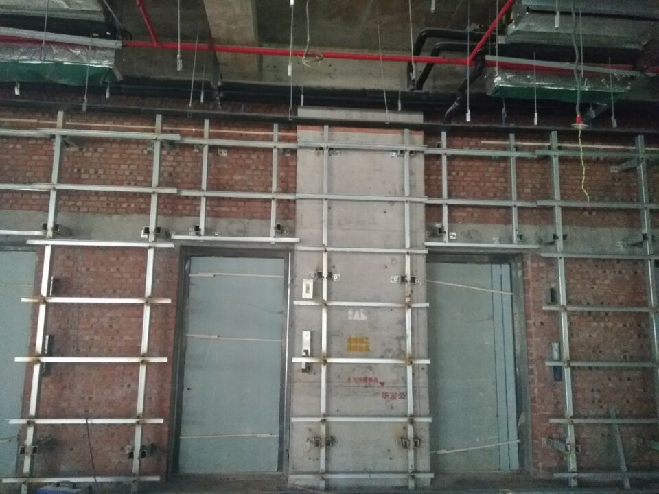 朗天通訊，室內裝修工程，墻面處理